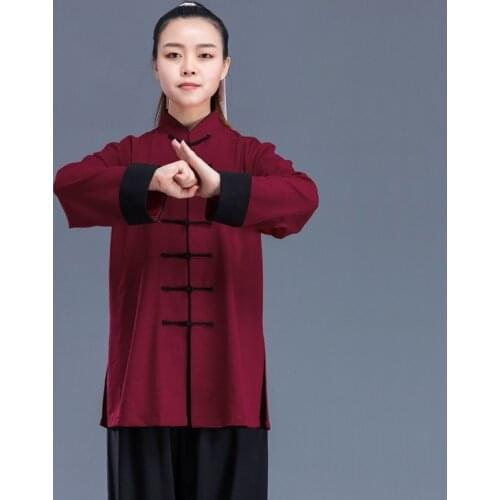 2019 New Arrivals Chinese Warrior Costume Bruce Lee Clothes Wushu Clothing Taichi Woman Kung Fu Outfit Tai Chi Uniform TA1835