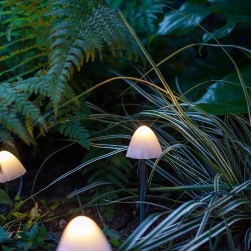 2021 LED Light Outdoor Mushroom Garden Decoration Lights IP66 Waterproof Garden Garland Furniture Decor Solar Cell Fairy Lights