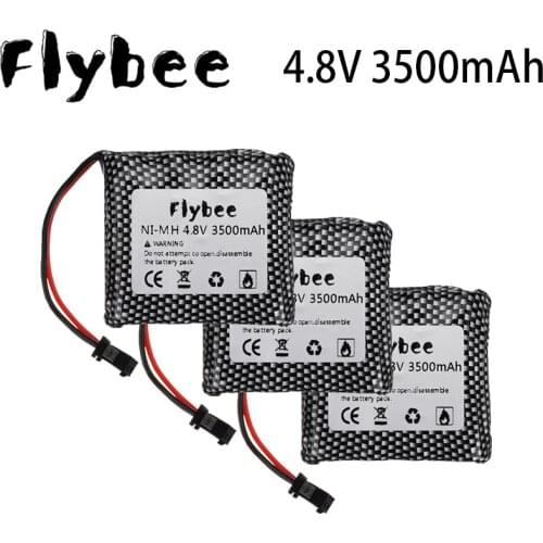4.8v 3500mah NiMH Rechargeable Battery For Rc toys Cars Tanks Robots Gun NiMH Battery 4.8v 2400mah Batteries Pack For Rc Boat