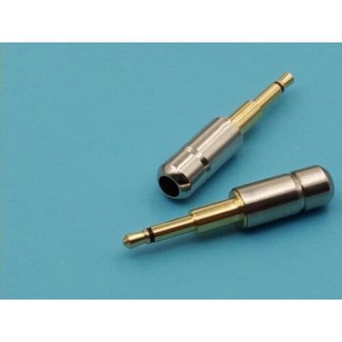 Pure copper Gold - plated 2.5MM 2pole Lengthened stairs Headphone mono audio plug 4pcs