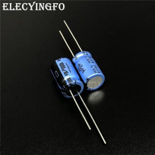 5pcs 1000uF 16V NICHICON KT Series 10x16mm 16V1000uF Audio Aluminum Electrolytic Capacitor