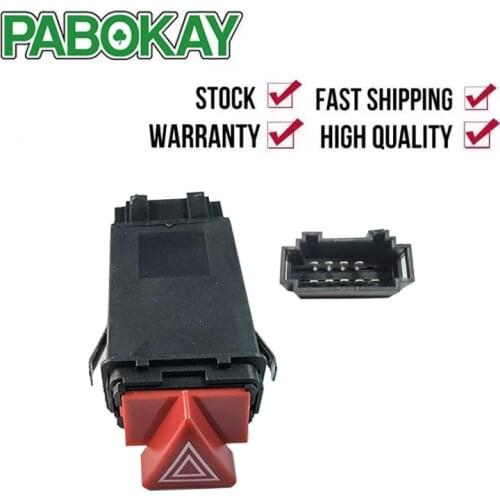 Auto Part Master Hazard Light Lamp Switch Dash Button For AUDI A3 A4 B5 A6 C6 Allroad OE: 8D0 941 509H 8D0941509H