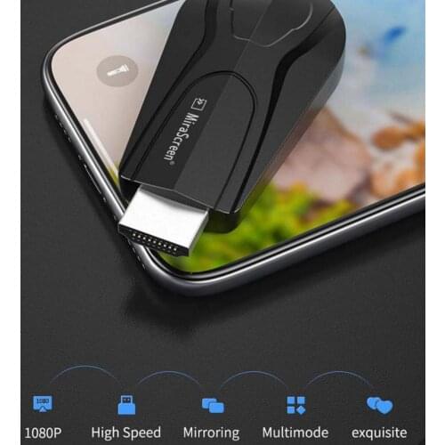 Wireless Wifi Display Receiver Airplay HDMI-Compatible Dongle TV Stick Miracast Adapter Mirror Box for IOS Android Chromecast