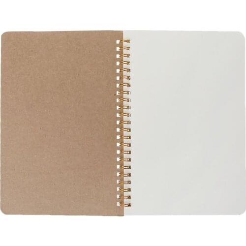 A5 Bullet Notebook Kraft Dot Grid Time Management Blank Book Spiral Journal Weekly Planner School Office Supplies