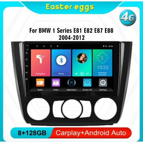 Eastereggs 2 DIN 9 Inch For BMW 1-Series E88 E82 E81 E87 2004-2012 Car Radio Multimedia Player Android Navigation GPS WIFI