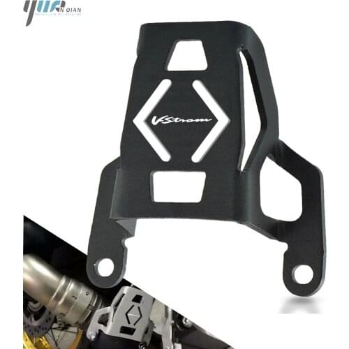 Black Motor Accessories Exhaust Valve Guard Cover Protection For Suzuki VStrom 1000 2015-2019 DL1000 V-Strom 1000 2018 2017 2016