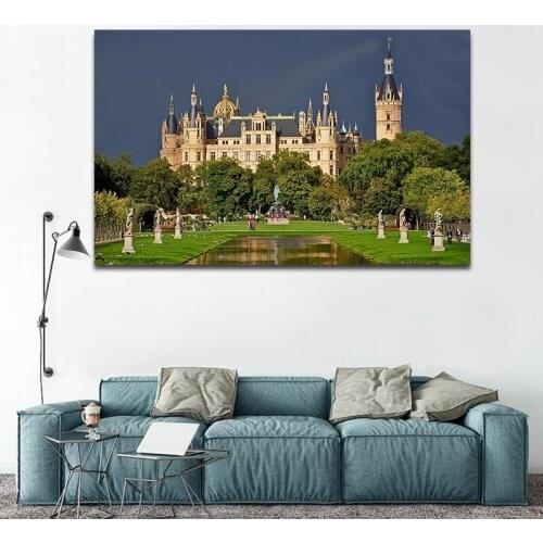 DIY colorings pictures by numbers with Royal buildings picture drawing Relief painting by numbers framed Home