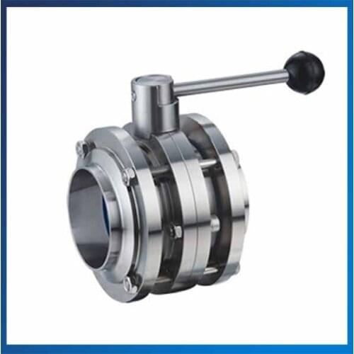DN76 Welding Food Grade Butterfly Valve