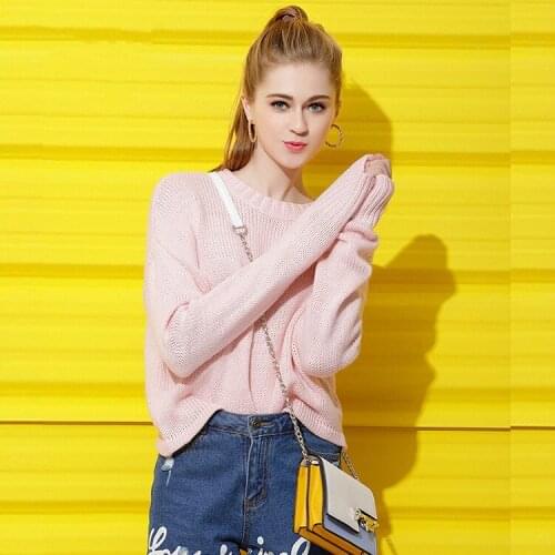 Jumper Full Rushed Direct Selling Women Sweaters And Pullovers Pullover 2018 Autumn Winter Fat Mm Knitted Loose Sweater Female