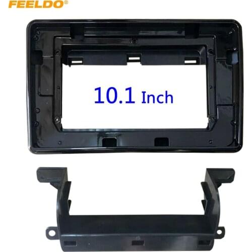 FEELDO Car 2Din Stereo Radio Fascia Frame Adapter For Toyota Yaris L 2020 10" DVD GPS Navigation Dash Face Cover Trim Kit #6318