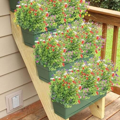 6pcs Provence Gypsophila Little Flowers DIY Simulation Yellow Purple White Artificial Fake Flower Home Garden Wedding Decoration