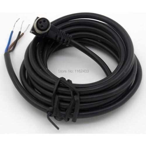 FSC8-FB-3 M8 sensor connector 3pins bend female head 2m PVC cable for M8 NPN PNP proximity sensor switch