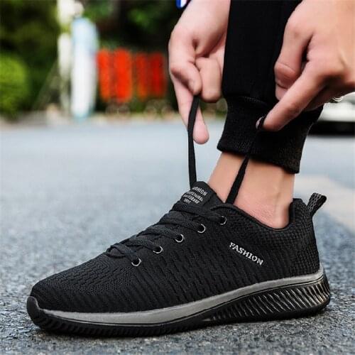 Sweat Oversize 47 Men Shoes Sneakers Breathale Lightweight Men Casual Shoes Unisex Black Shoes Man Sneakers 2020 Sport Shoe Man