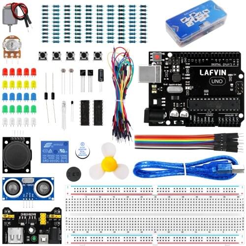 LAFVIN 10set/lot Basic Starter Kit for Arduino for UNO with CD Tutorial