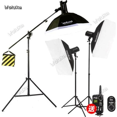 Godox SP400+ST250 Photography lamp Indoor portrait photography lamp Flash set 400w+250w clothing portrait Studio Lamp CD50 T03