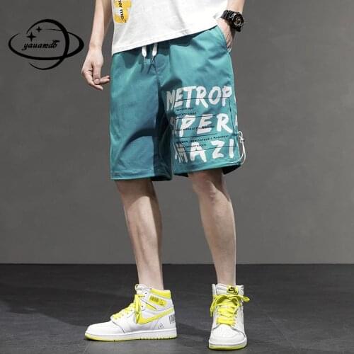 M-3xl Mens Casual Shorts Summer Male Short Pants Elastic Waist Loose Pockets Comfortable Breathable Basketball Clothes Hy38