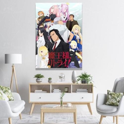 Maou-sama, Retry! Anime Poster Art Picture Prints Home Decor Wall Poster Decoration For Living Room