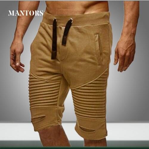 2020 Summer Shorts Men New Brand Jogger Short Pants Solid Elastic Drawstring Male Fitness Workout Casual Breathable Gym Shorts