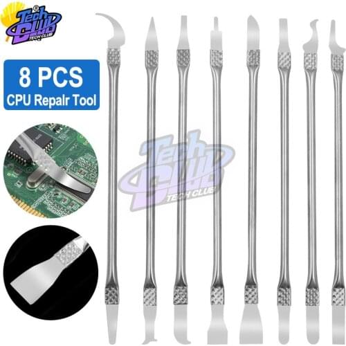 8in 1 IC Chip Repair Thin Tools Set CPU Metal Remover Burin To Remove For Mobile Phone Computer CPU NAND IC Chip Repair
