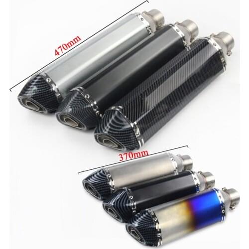 470mm 370mm Motorcycle Exhaust Escape Sticker Modified Universal Motorbike Muffler DB Killer For R6 NMAX155 Dirt Bike ATV PCX125