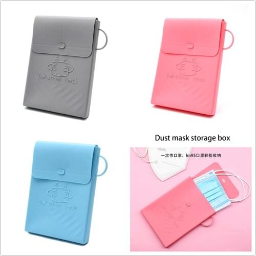 Dusk Mouth Mask Organizer Storage Box Household Moisture-proof Mask Box Go Out Dustproof Storage Mask Container Organizer Holder
