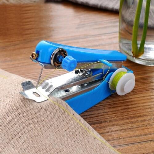 Manual Operation Portable Mini Sewing Machine Creative Simple Sewing Tools Home Travel Small Embroidery Random Color