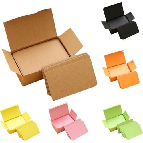 100 memory cards Blank DIY graffiti word cards net Small memo pad blocks Memorandum note Blank word cards