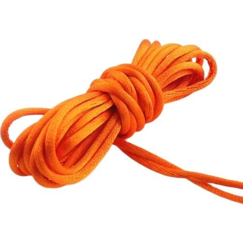 2mm Chinese Knot Cord Knitting Rope Rattail Satin Braided String Jewelry Findings Beading Nylon Silk for DIY Fashion Crafts