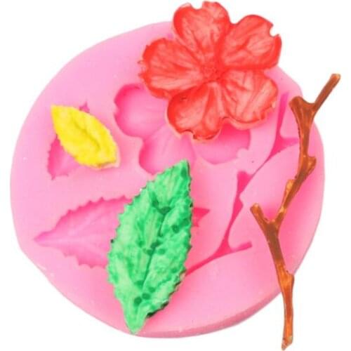 Silicone Cake Molds 3D Peach Blossom Bakeware Cake Decorating Tool Chocolate Candy Baking Dish Pastry Molds For Confectionery