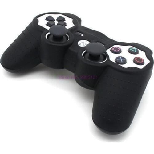 By DHL or FedEx 500pcs/lot Silicone Case For Sony Playstation 3 Controller Protective Skin Cover for PS3 Controller Joystick