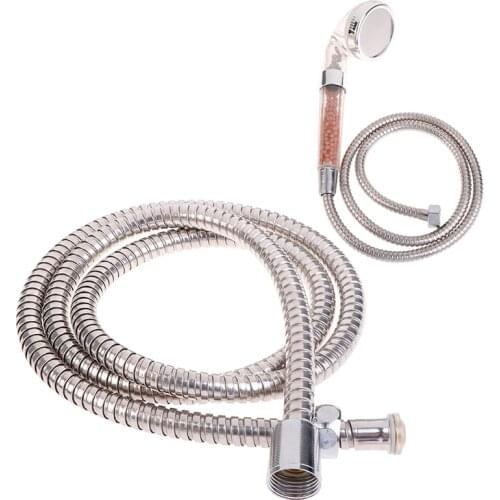 Silicone Hose Water Pipe Washer TSLM2 Shower Hose 1.5/2/3 Meter Stainless Steel Plumbing Flexible Bathroom Bath Shower Tube Head