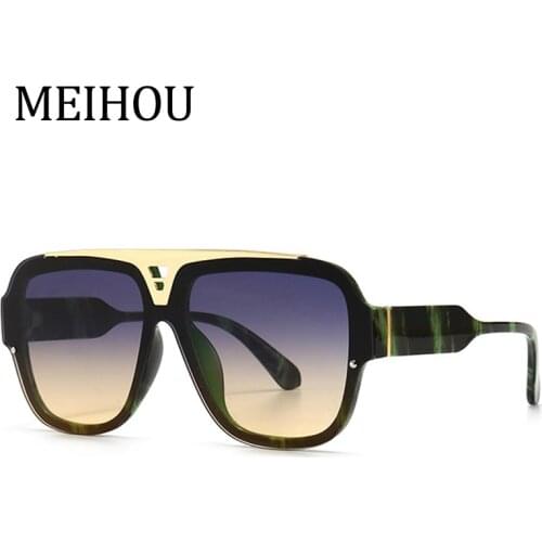 Men Sunglasses Luxury Brand Oversized Pilot Gradients Glasses Male 2021 New Trend Luxury Sun Glasses Women Eyewear UV400