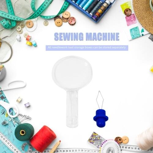 Elderly Convenient Sewing Needle Thread with Magnifying Glass Handmade Sew Tools Household Mother Sewing Ornament