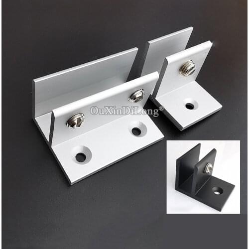10PCS F Glass Clamp Glass Shelf Brackets Aluminum Shelf Holder Supports Brackets Clamps For 8-10mm/10-12mm Glass GF404