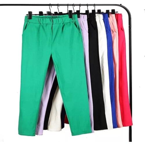 New Arrival high quality candy color Women Jeans elastic waist female plus size pants Woman Leggings S-6XL 110Kg