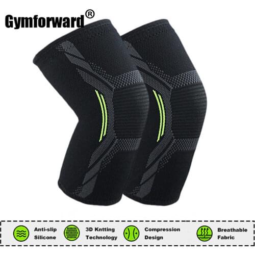 1 Pc Nylon Fitness Elastic Compression Knee Pads Breathable Sports Knee Protector Bandage Knee Support Brace Gym Running Workout