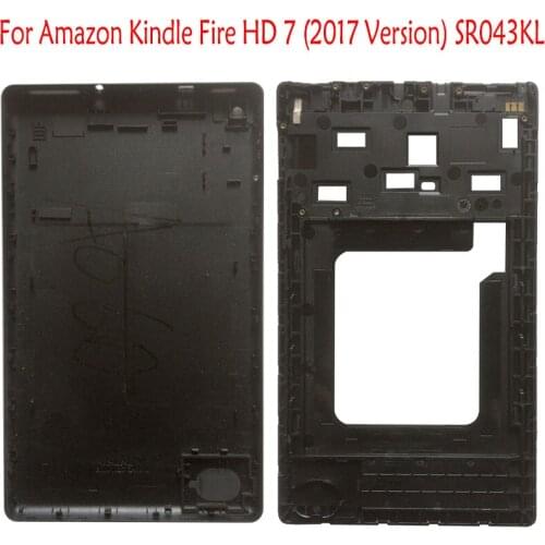 10 Pcs For Fire HD 7 (2017 Version) Front Bezel Frame Middle Housing + Back Battery Cover Housing Door Replace