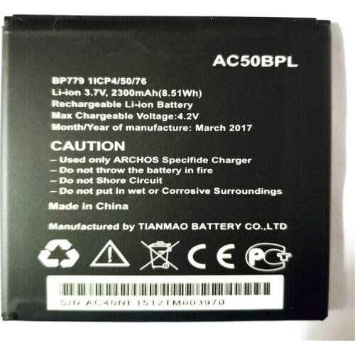 AC50BPL cell phone battery For ARCHOS 50b Platinum with phone stander