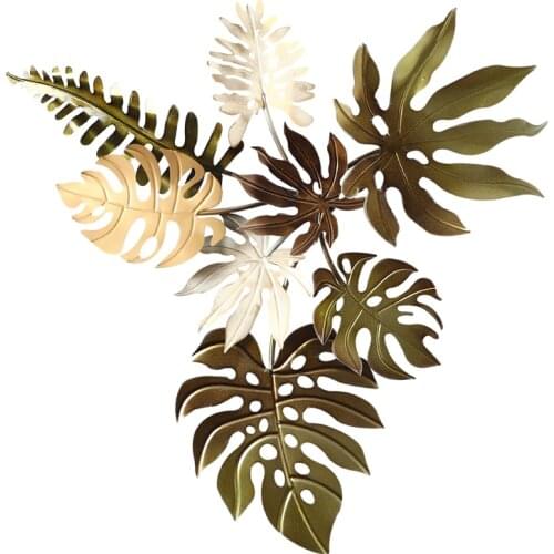 American Wall Hanging Wrought Iron Maple Leaf Accessories Restaurant Home Living room Porch Wall Decoration Ornaments Crafts Art