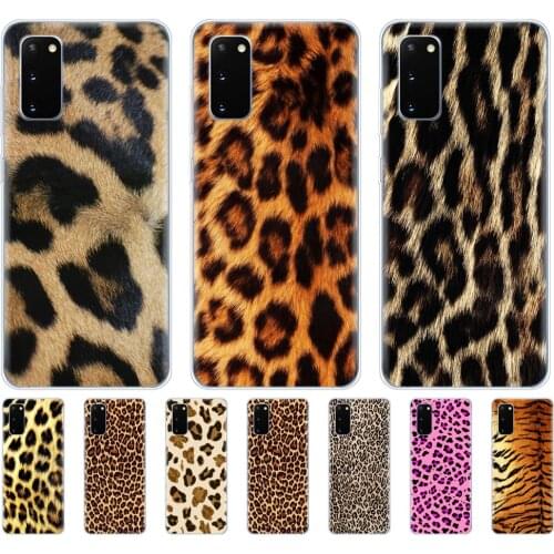 Silicon phone case for samsung galaxy S20 PLUS Ultra S10 lite cover for samsung note 10 plus lite Tiger Leopard Print Panther