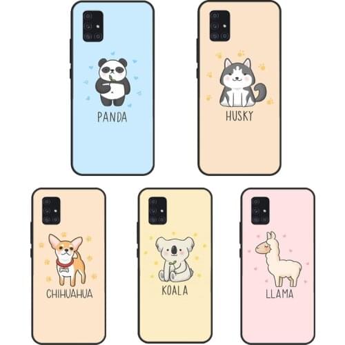 Cute Turtle Giraffe Dog Cartoon For Samsung A51 A71 A31 A11 A20e A21S Case For Galaxy M31 M21 A10 A30S A40 A50 A70 Cover