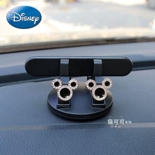 Disney Mickey Mouse Car Temporary Parking Number Plate Shift License Plate Mobile Phone Holder In-car Supplies