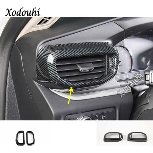 For Ford Explorer U625 2019 2020 2021 Car Styling Inner Garnish Cover Detector Trim Front Air Conditioning Outlet Vent Frame