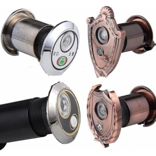 220 Degree Wide Angle Peephole Door Viewer with doorbell Adjustable door spyphole viewer Duty Privacy Cover Furniture Hardware