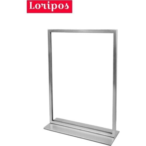 Loripos A4 Double-sided Advertising Poster Desktop Display Stand Menu Catalogue Brand Product Information Banner Display Rack
