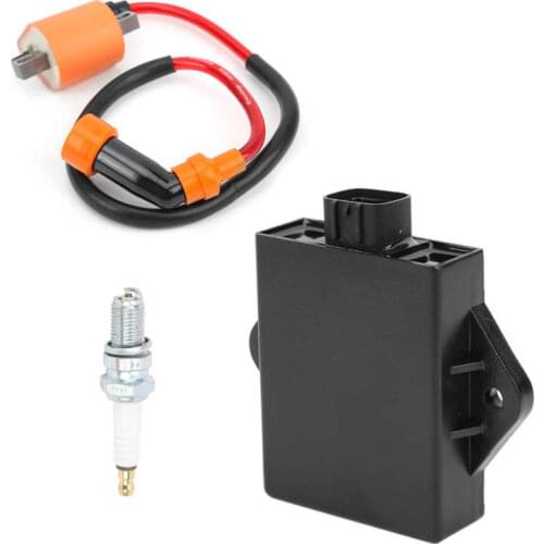 Ignition Timing Gun Car Motorcycle Marine ATV Ignition Coil ＋ Spark Plug ＋ CDI Kit 3530‑011 Replacement for Arctic Cat