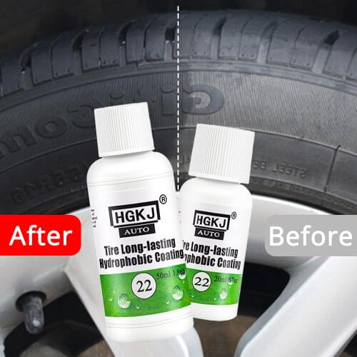 HGKJ-22 Car Tire Coating Auto Car Wash Cleaning Tools Paint Coating Agent Tire Refurbish Long Lasting Hydrophobic Coating Tools