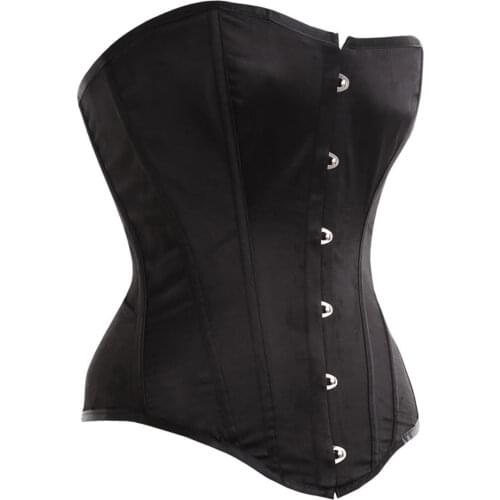 Steampunk Corset Gothic Women Sexy Corset Top Plastic Boned Lacing Up Bustiers Overbust Lingerie Shapewear 2202
