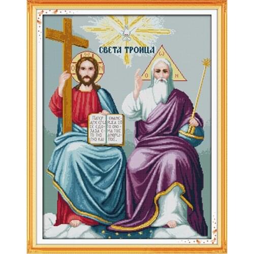 DIY Jesus Cross Stitch Kit DMC Needlework Embroidery Set stamped cross stitch pattern 11CT 14CT count printing canvas Home Decor