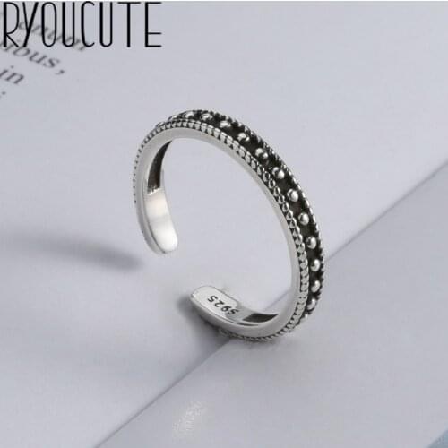 New Trendy Charm Round Beads Rings For Women Men Boho Knuckle Party Rings Punk Cocktail Jewelry Girls Gift anillos bijoux